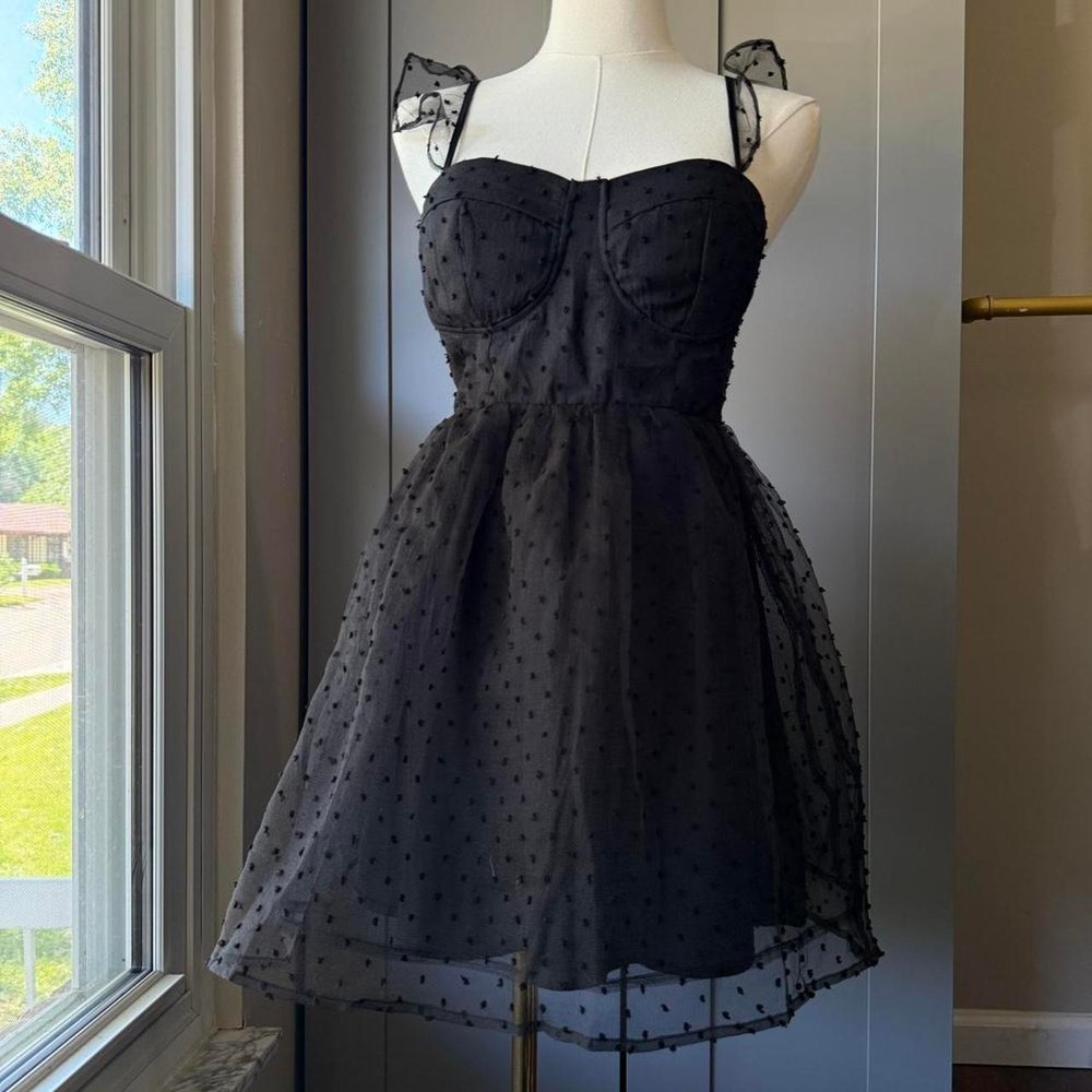 Buddy Love Swiss Dot Babydoll Dress Small